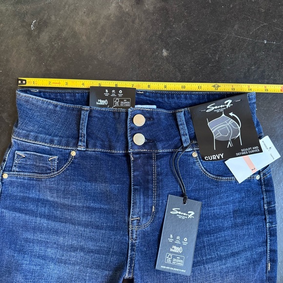 NWT Seven7 High Rise Dark Blue Jeans Legging - Picture 7 of 10